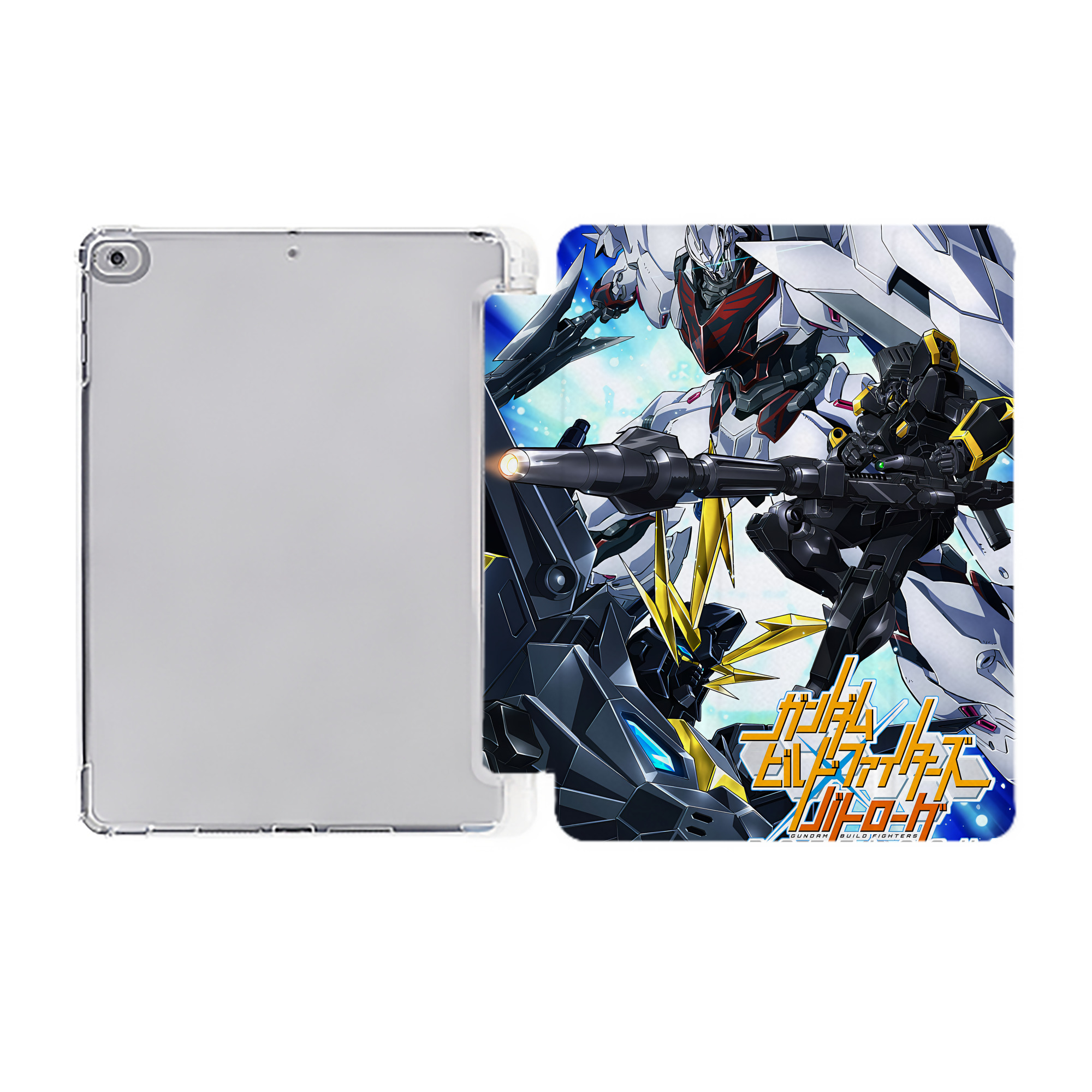 （画像用） 機動戦士ガンダム Mobile Suit Gundam IPad ケース ペン収納付き 三つ折りスタンド PUレザー×シリコン 対応機種9.5/10.5/10.9インチ